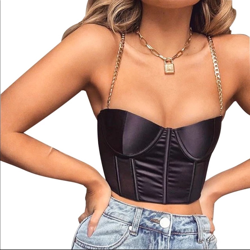 White chain bodice top - Picture 2 of 4